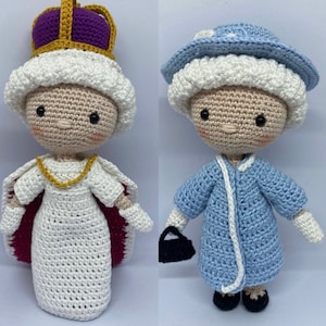 Queen Elizabeth II crochet pattern ENG - FR
