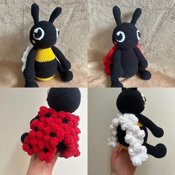 Coco the ladybug & Abby the bee - set of 2 Crochet patterns