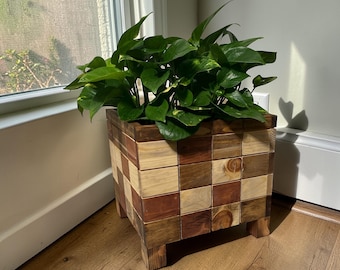 Houten plantenbak