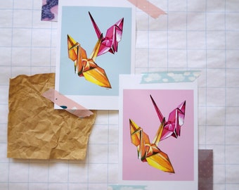Paper Origami Crane - Fine Art Prints