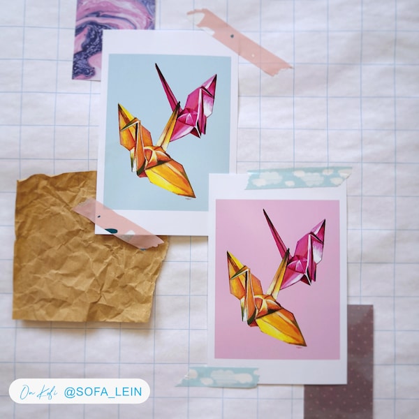 Paper Origami Crane - Fine Art Prints