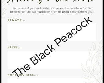 Ratschläge für die zukünftige Braut