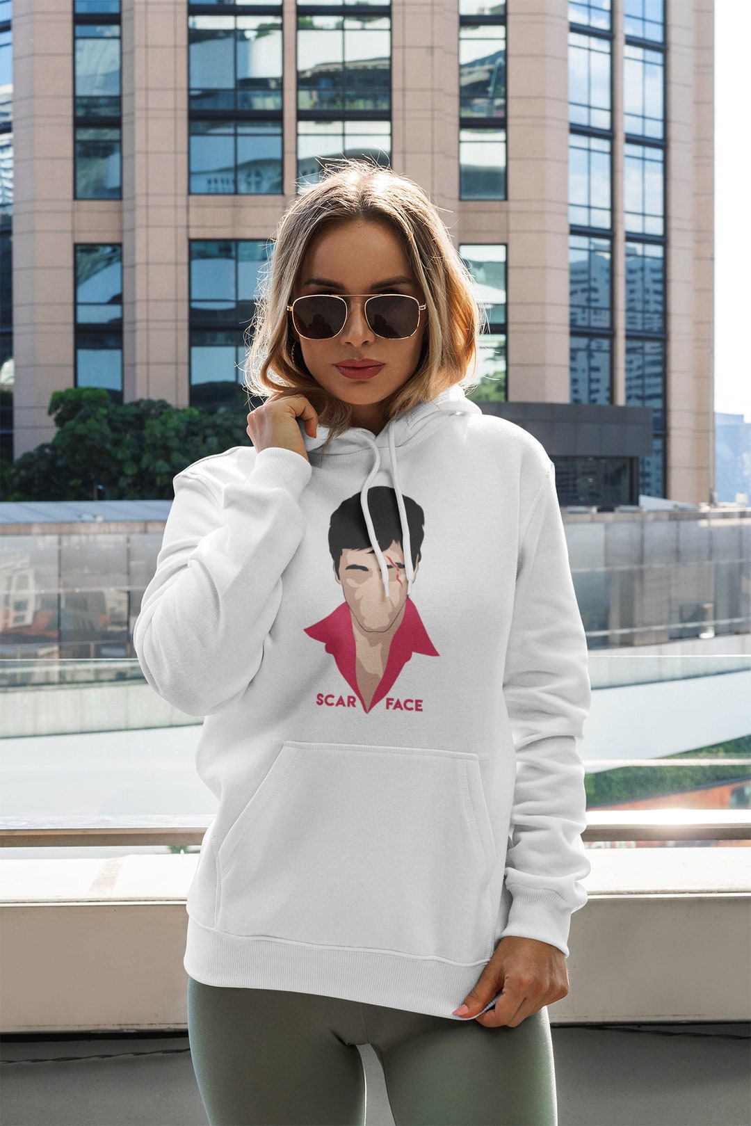 Scarface pigment wash hoodie sweatshirt shop