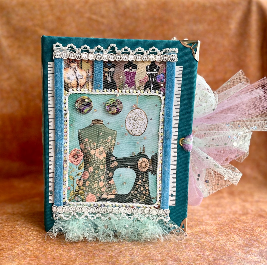 Sewing Themed Junk Journal Handmade Etsy