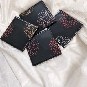 Black Resin coaster - Return gift