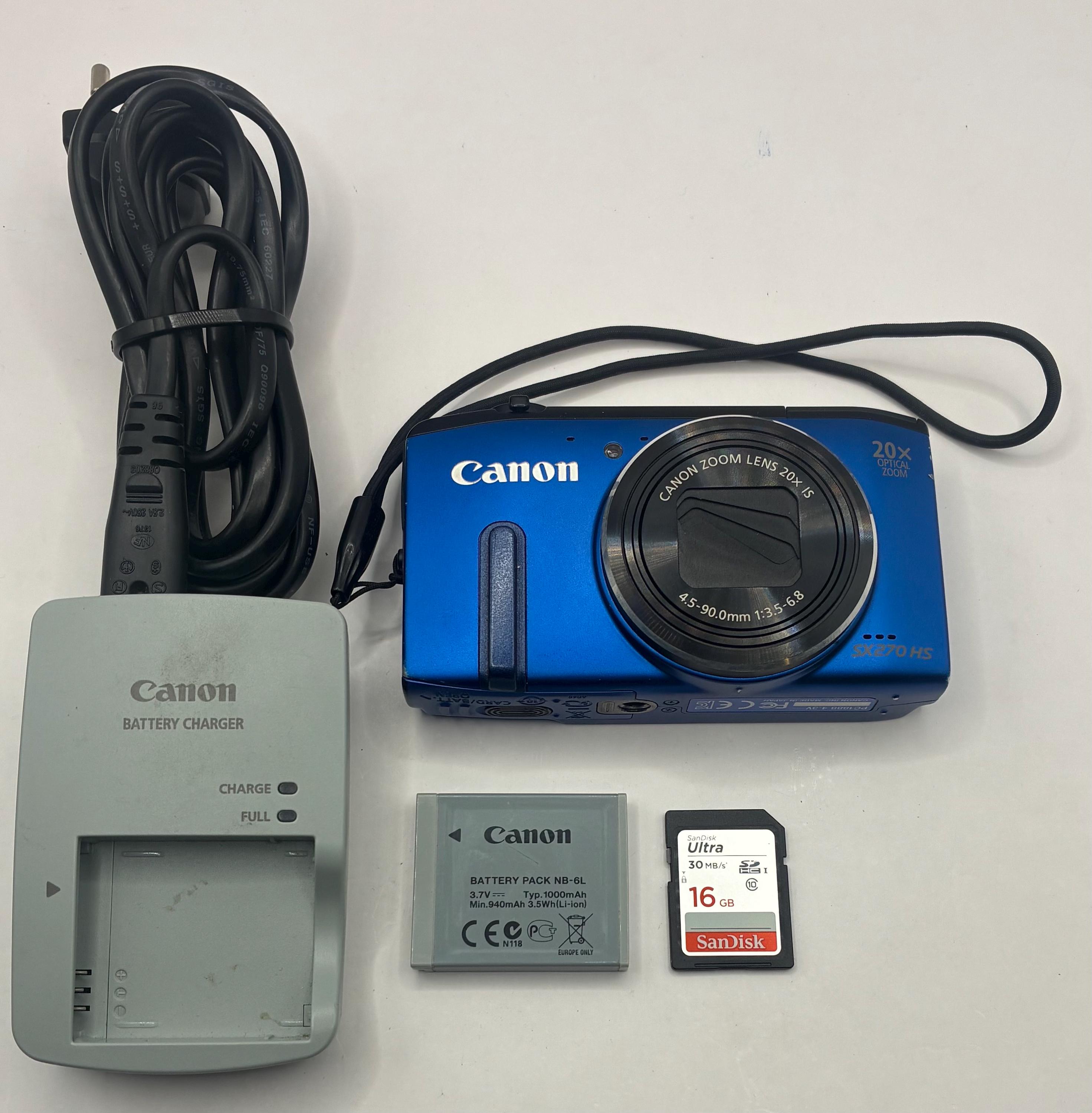 Canon PowerShot SX270 HS 青 Canon PowerShot SX270 HS Price Watch and Comparison