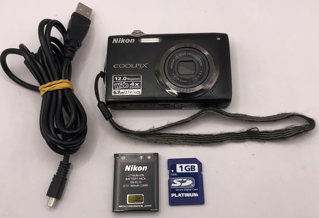 Nikon COOLPIX S3000 デジタルカメラ ブラック 動作品 Nikon Coolpix S3000 - Compact Camera - Etsy