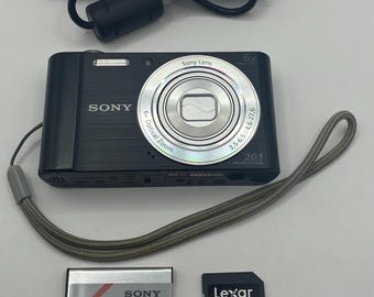 Sony Cyber-shot DSC-W810 Black 20.1MP - Compact Digital Camera - Etsy