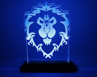 Engraved Light Sign | Alliance, WoW