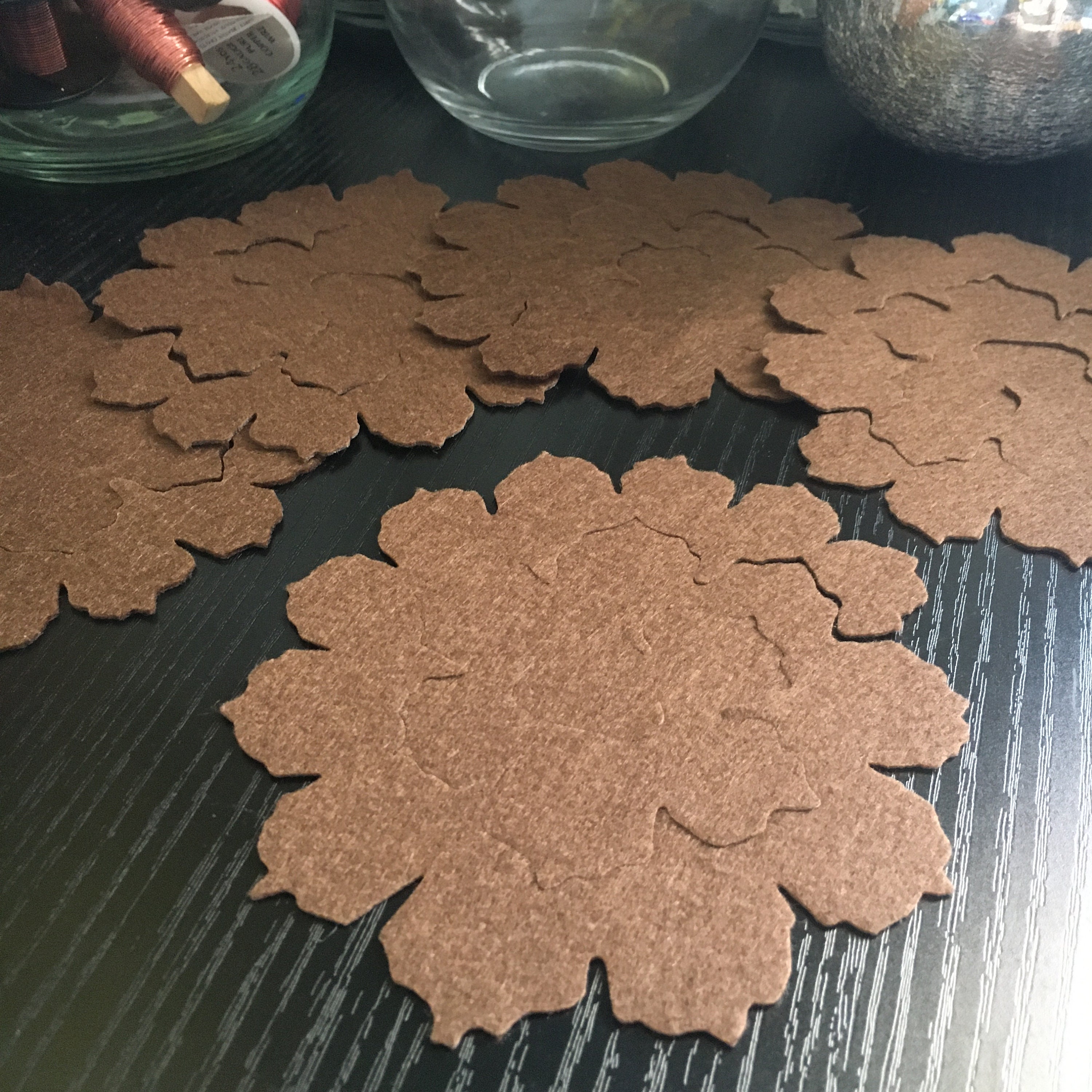 Felt Pine Cones DIY Felt Flowers or Handmade Home Craft Die Etsy