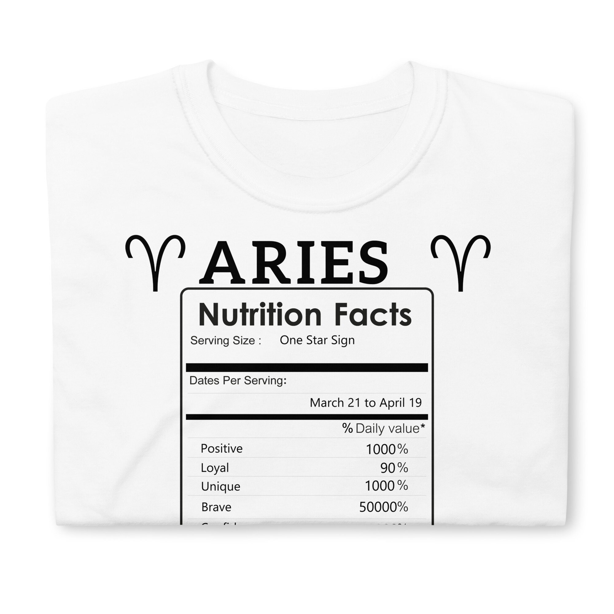 Aries Shirt Aries Nutrition Facts Aries Girl Astrology | Etsy UK
