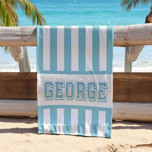 retro multi style personalized beach towel name bath towel custom - custom beach towells -customer beach towel - beach towel custom color