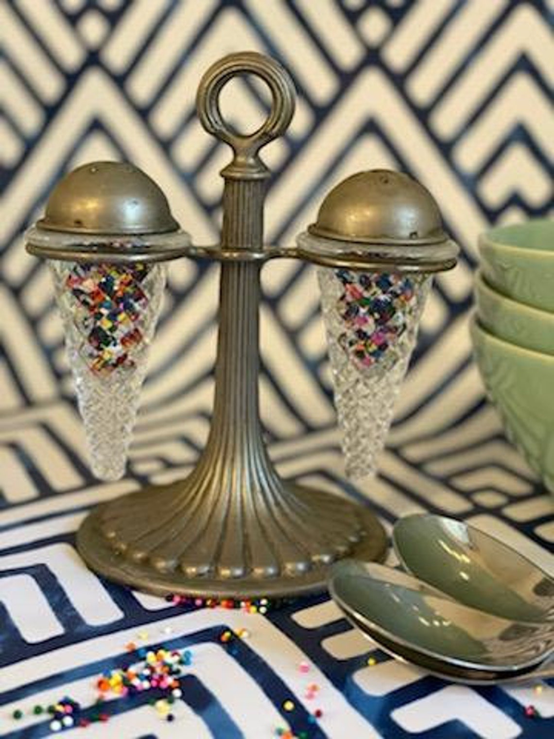 Vintage Ice Cream Cone Salt and Pepper Shakers Etsy