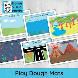 Play Dough Mats /Toddler play dough mat activity /play doh / Montessori Printable Playdough mats for preschoolers / Homeschool activities