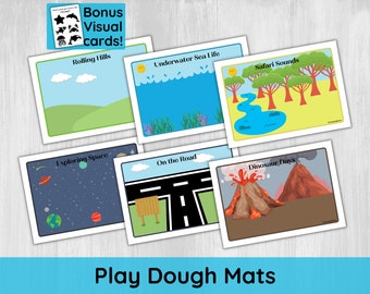 Play Dough Mats /Toddler play dough mat activity /play doh / Montessori Printable Playdough mats for preschoolers / Homeschool activities