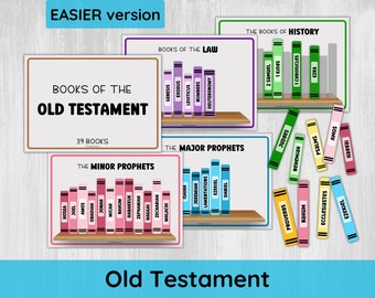 Altes Testament Bücher der Bibel Kinder Sortieraktivität / Kinderbibelspiel Bücher der Bibel / christliches Homeschooling