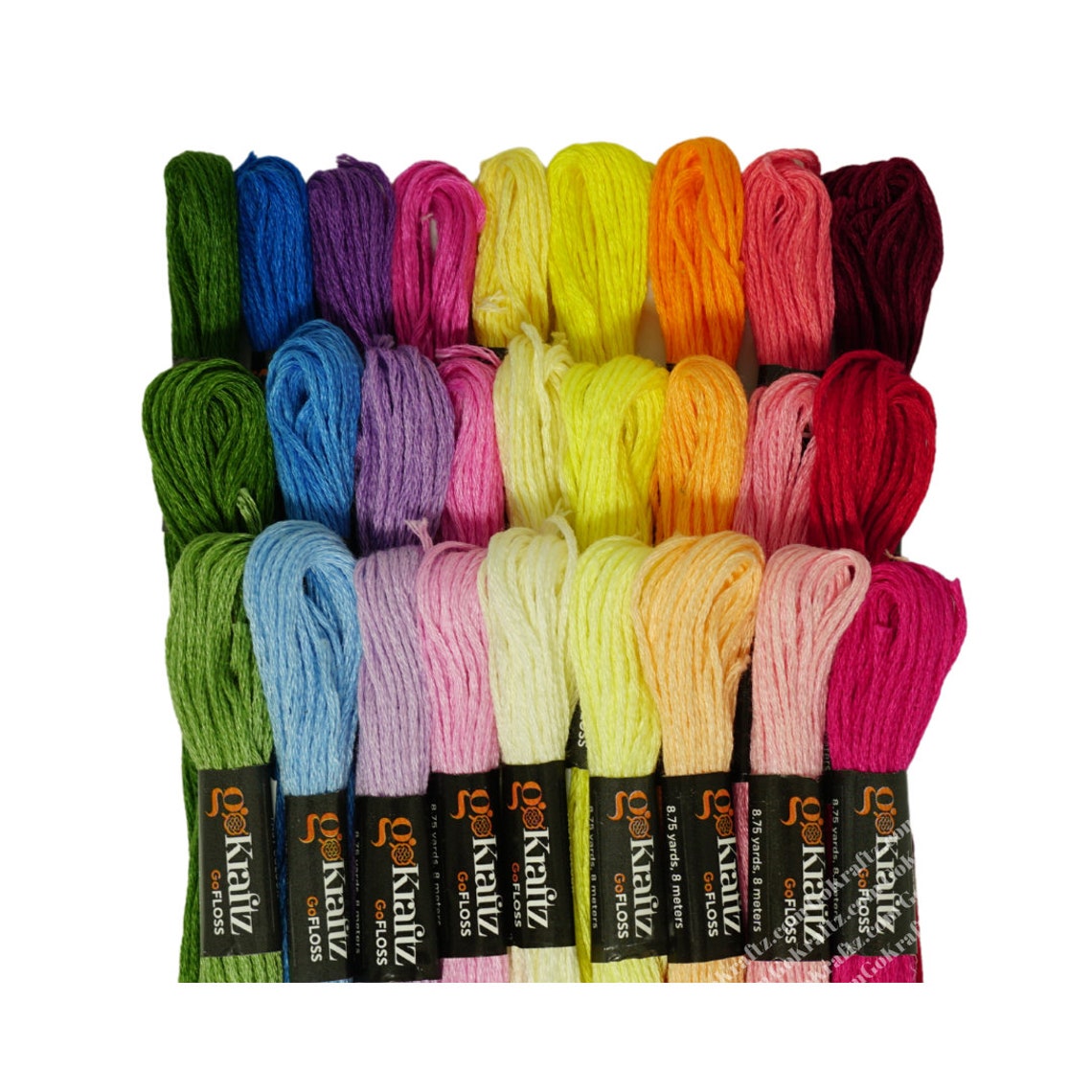 Embroidery floss floral fragrance 27 skeins pack  etsy