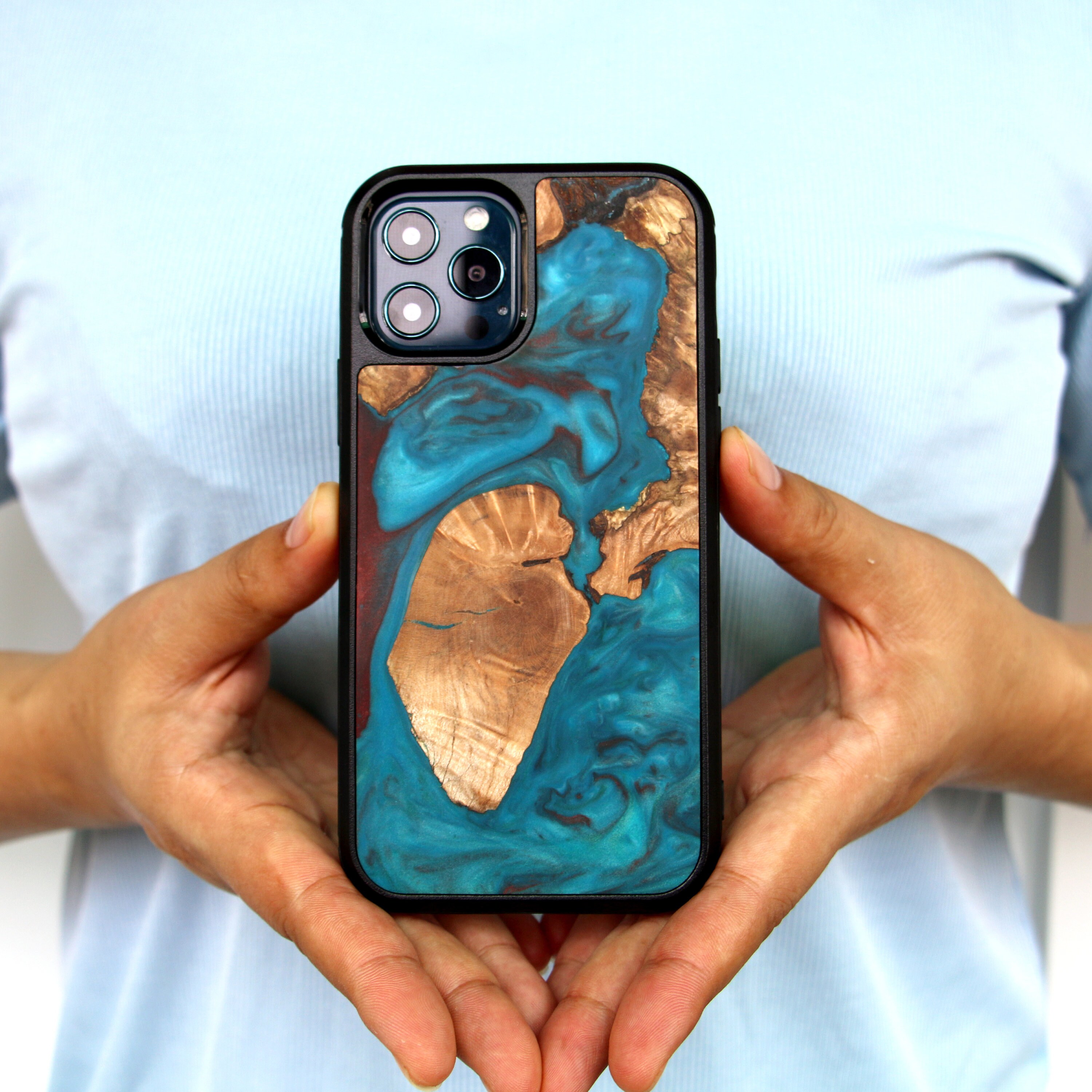 Wood Resin Case for Iphonewood Carve Cell Phone Caseresin Etsy UK