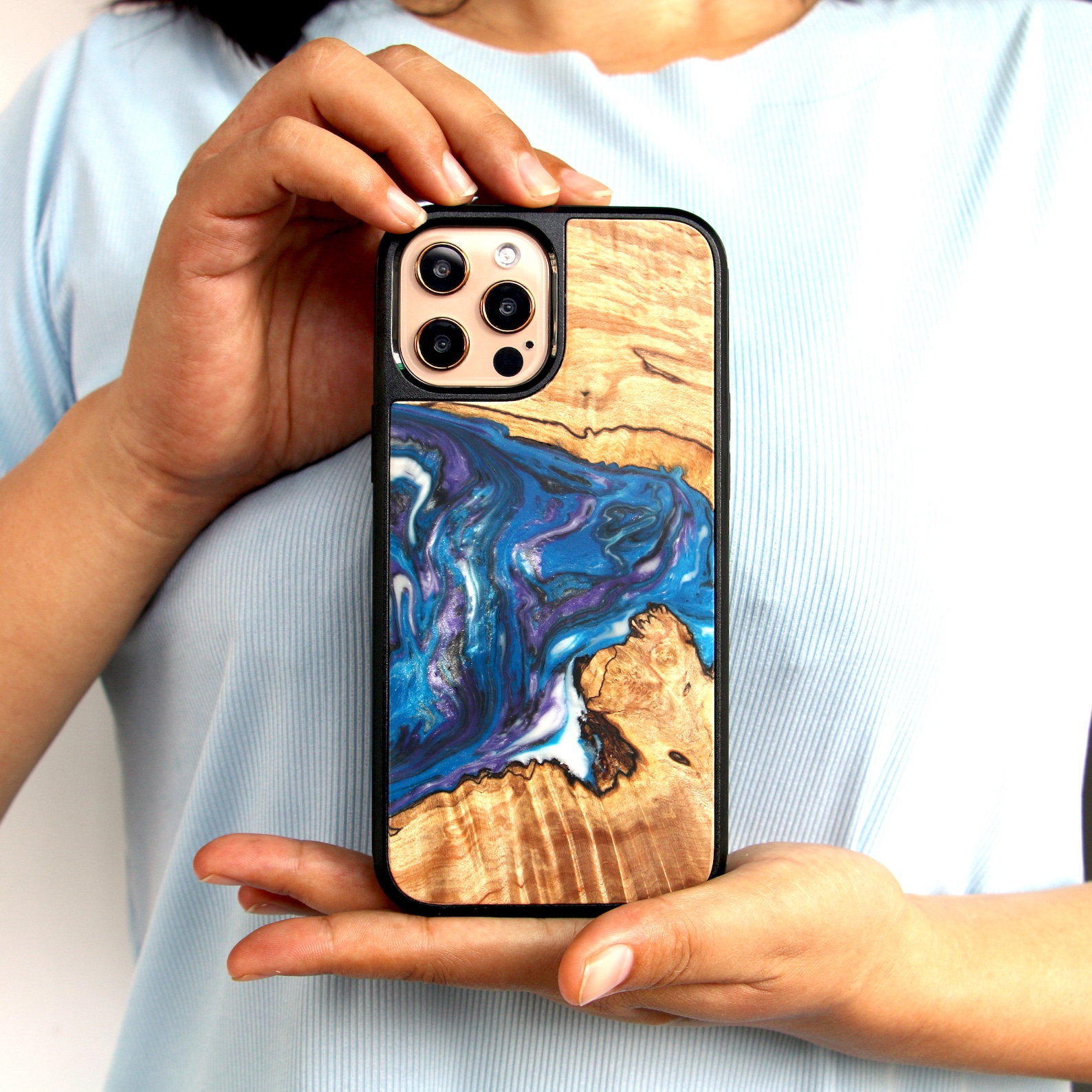 Wood Resin Case for Iphonewooden Phone Casewood Carve Cell Etsy