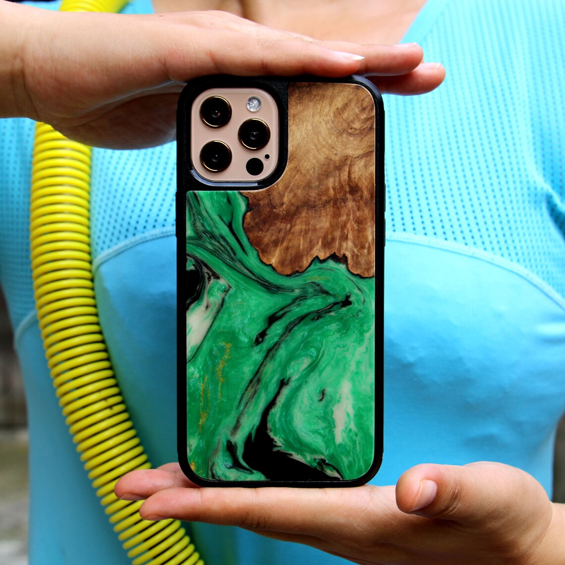 Wood Resin Case for Iphoneaesthetics Phone Caseresin Phone Etsy