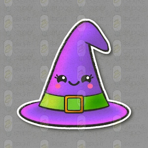 Kawaii Halloween Sticker- Witch’s Hat