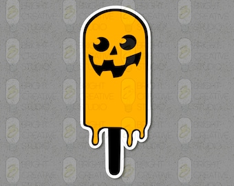 Jack O’ Lantern Popsicle Sticker