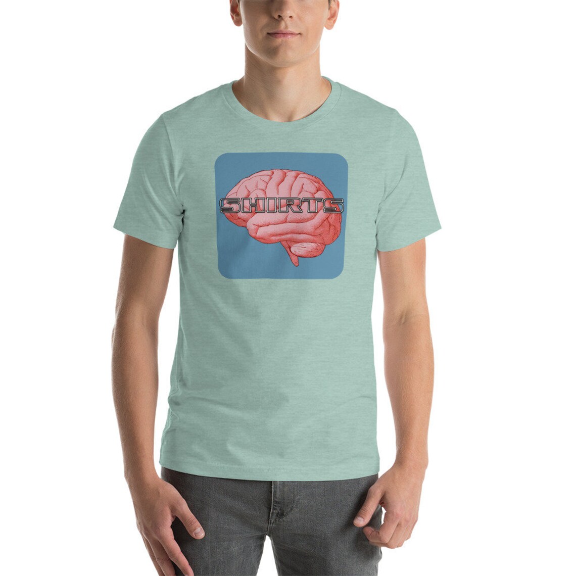 Shirts On The Brain Logo Short-Sleeve Unisex T-Shirt | Etsy