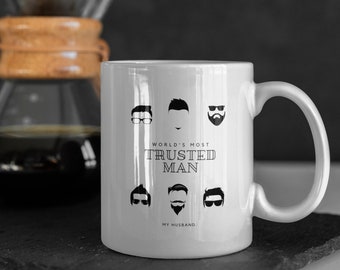 Personalized World's Most Trusted Man Coffee Mug For Sons, Brothers, Dads, Grandfathers, And All The Men You Want To Gift This To