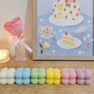 Mini Bubble | Candela di soia naturale | Decorazione | Regalo per bambini, baby shower, bomboniere per matrimoni