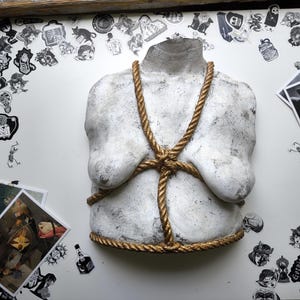 Japanese Shibari sculpture- Lifecast Breasts