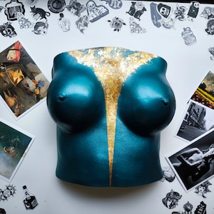 Sexy Breast Sculpture- Body Casting Art, Wall Hanging, Statement Piece