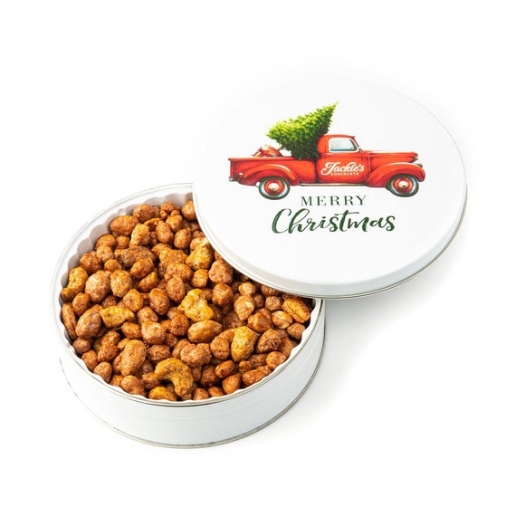 Butter Toffee Mixed Nuts Christmas Gift Tin 1 LB Etsy