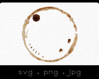 Coffee Stains Svg Etsy