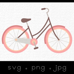 Pink bicycle svg, bicycle svg, cycling svg, nursery svg, pink bicycle, bicycle, cycle, wall art, poster, decal