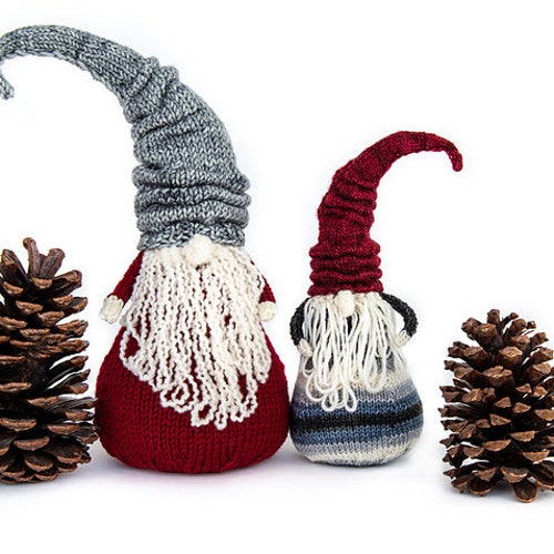Gnome Hat Knitting Pattern DIY Tutorial PDF File for Instant Etsy