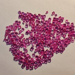 Natural Pink Ruby Square Princess Cut 1.50 MM | AA Quality Faceted Loose Gemstone for jewelry making