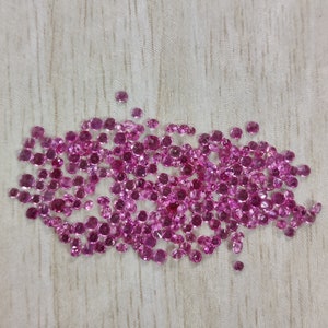 Ruby Round Diamond Cut 1.20 to 2.20 MM | Natural Ruby Burma | Loose Ruby Gemstone | Ruby Gemstone for Jewelry