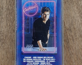 Cocktail (1988) Original Motion Picture Soundtrack Cassette Tape – Movie OST – Tom Cruise Film Music – Retro 80s Collectible