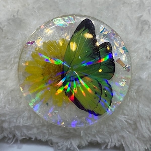 Holographic butterfly phone accessories