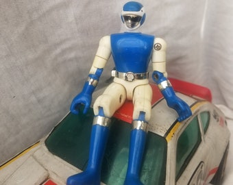 Power Rangers 1984 Bioman Blue Chogokin Figure Japan Vintage rare collectors item