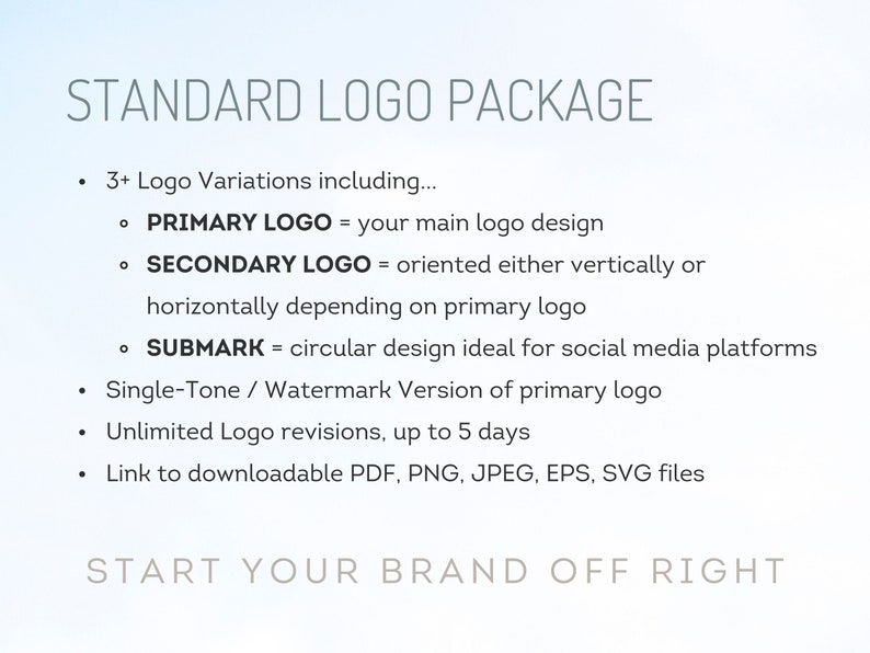 Custom Logo Graphic Design STANDARD Logo Package for Your Business or ...