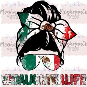 DaughterLife Sublimation Digital Download Mexican Flag