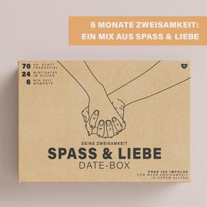 Erlebnisse für Paare | Die Zweisamkeit-Box "Spaß & Liebe - Date Box" | Geburtstag | Jahrestag | Hochzeitstag