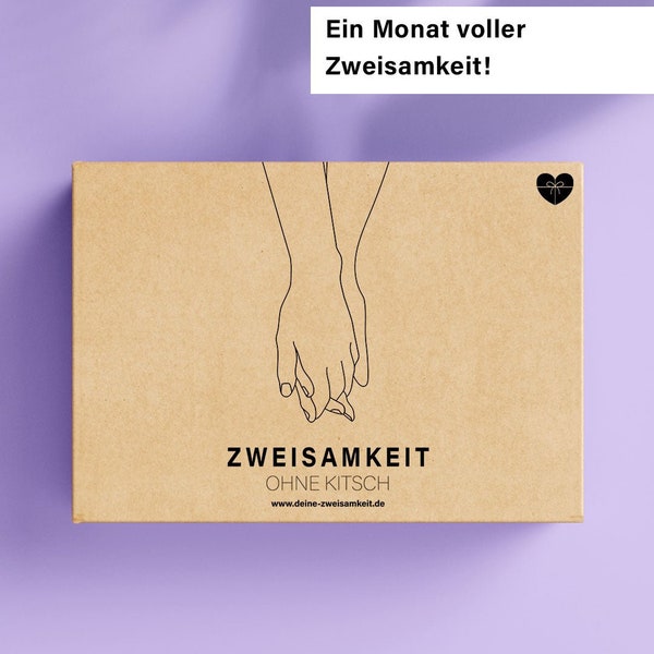 Zweisamkeits-Box | Erlebnisbox | Paargeschenk | Geburtstagsgeschenk | Geschenk für Frauen | Geschenk für Männer | Nachhaltig