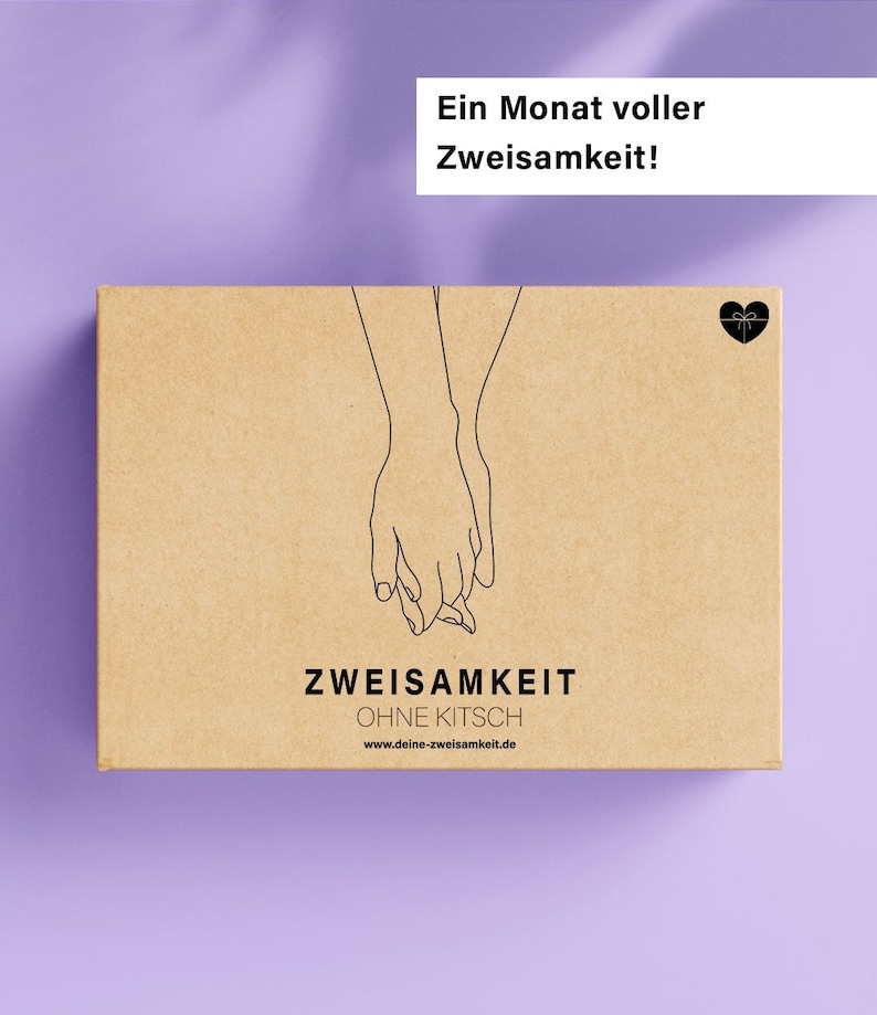 Zweisamkeits-Box Erlebnisbox Paargeschenk Geburtstagsgeschenk Geschenk für Frauen Geschenk für Männer Nachhaltig Bild 1