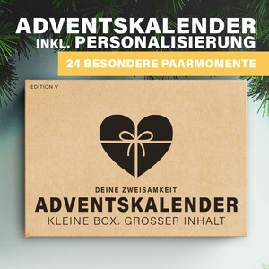 Adventskalender für Paare | Paargeschenk | 24 Spiele für Erwachsene | Geschenk für Sie | Geschenk für Ihn | Ein besonderer Adventskalender