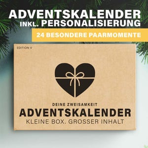 Adventskalender für Paare | Paargeschenk | 24 Spiele für Erwachsene | Geschenk für Sie | Geschenk für Ihn | Ein besonderer Adventskalender