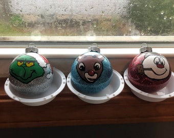 Hand painted ornaments!