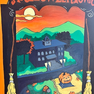 Halloweentown book painting