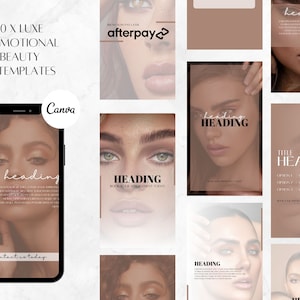 Luxe Beauty Instagram Story Template, Aesthetic Instagram Feed, Esthetician Canva Templates, Eyelash Tech, Esthetician, Beauty Salon